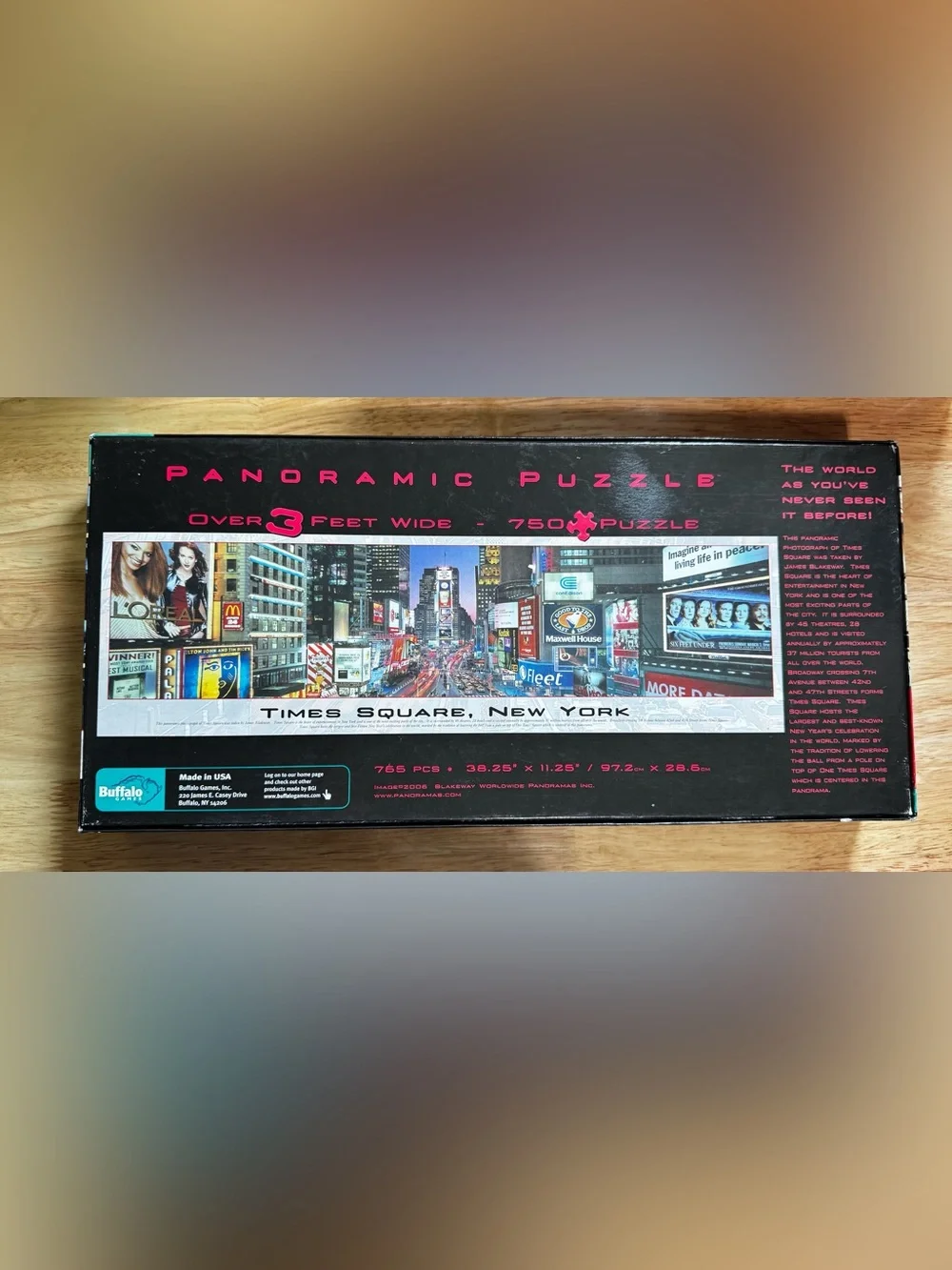 Buffalo Times Square NYC Panoramic Puzzle 765pc